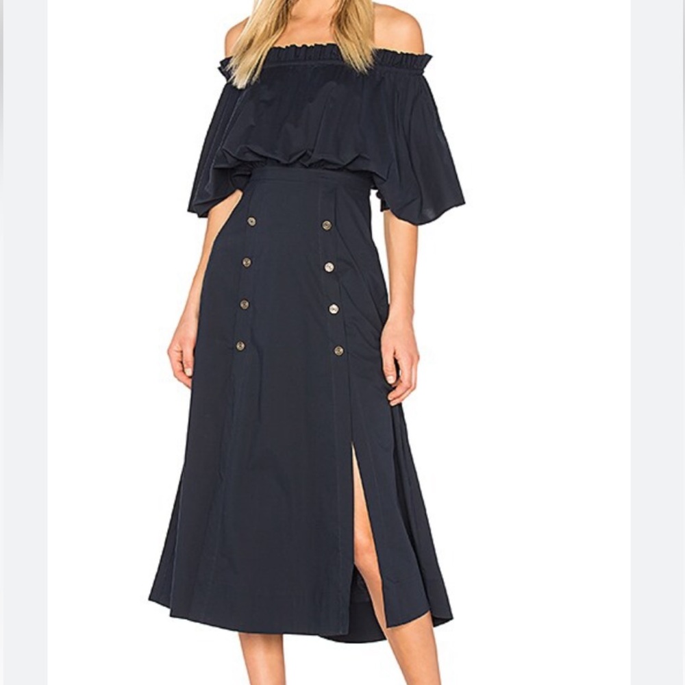 SALONI Dakota Dress in Navy